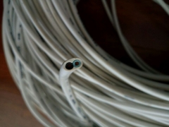 金山电线线缆电源线护套线软线护套铜芯电线两芯国标RVV2*1.5平方足米100米/盘货号099.L56