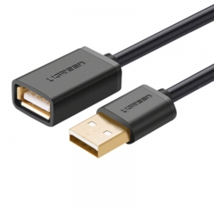 绿联（UGREEN）USB2.0延长线公对母 1.5米 黑色 10315   WL.151