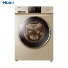海尔/Haier G90918HBG  洗烘一体洗衣机大容量变频静音节能9kg全自动滚筒洗衣机 DQ.1245