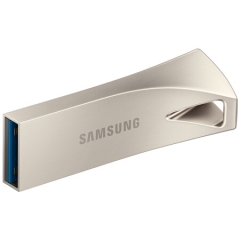 三星（SAMSUNG）128GB USB3.1 U盘 BAR升级版+ 香槟银 读速300MB/s 金属坚固，高速便携（Gen 1）  PJ.225
