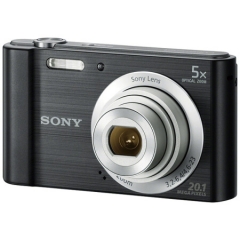 索尼（SONY） DSC-W800 便携数码相机/照相机/卡片机 黑色（约2010万像素 5倍光学变焦 2.7英寸屏 26mm广角） ZX.306