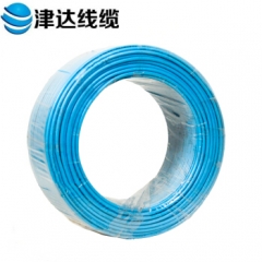 津达线缆 电线 国标多股股铜芯绝缘电线 BVR10 100米/盘（BVR10平方蓝色） JC.806