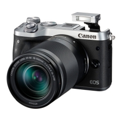 佳能（Canon）EOS M6(18-150镜头) 银色微单电可换镜相机（大变焦一镜走天下 触控翻转LCD）Vlog视频拍摄 ZX.325