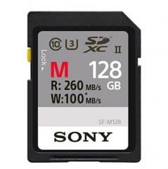 索尼（SONY） 128G高速SD存储卡A9 A7RM2 M3 RX100M6摄像机内存卡 SF-M128 128G SD卡 ZX.330