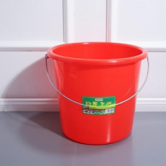 红色塑料水桶不带盖17L     QJ.325