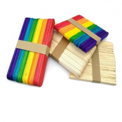 雪糕棒、冰棒棍、幼儿园DIY手工制作材料 彩色、原色（颜色请备注）    JX.216