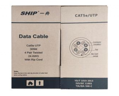 一舟(SHIP) 超五类4对UTP电缆双绞线  灰色 305米/箱   WL.609