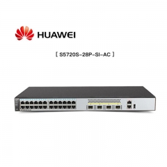 华为 S5720S-28P-SI-AC 网管型交换机 黑色 24口全千兆三层网管网络核心交换机 4个千兆光口 支持VLAN 支持云管理 WL.238