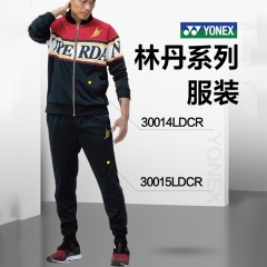 尤尼克斯YONEX羽毛球服新款运动休闲林丹男士长裤30015LDCR-007黑色O/XL码 TY.1268