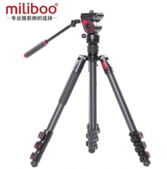 miliboo米泊MUFB-BK碳纤维液压阻尼轻型专业摄影摄像三脚架 ZX.470