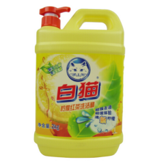 白猫(BAIMAO)洗洁精 2kg 柠檬红茶洗洁精 QJ.491