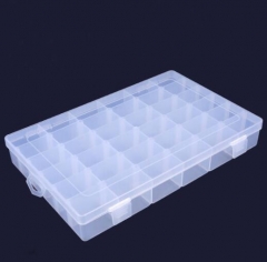 柯锐迩 零件盒元件盒36格 透明小格子塑料收纳盒 QJ.500