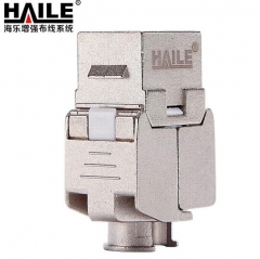 海乐（Haile）六类屏蔽模块6类50u镀金屏蔽信息模块加密数据中心网络模块 HT-328G-262 WL.861