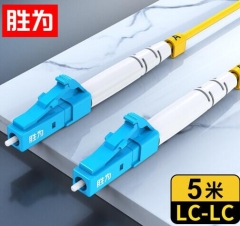 胜为 （shengwei）电信级光纤跳线 LC-LC(UPC)网线单模单芯5米 收发器尾纤 光模块专用尾纤 FSC-307A WL.884