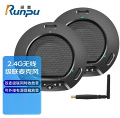 润普（Runpu ）视频会议全向麦克风 2.4G无线级联 一拖二 RP-N60W IT.1500