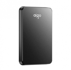 爱国者 (aigo) 1TB USB3.0 移动硬盘 HD809 黑色 稳定高速传输 简约设计 睿智之美 商务便携 PJ.900