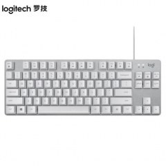 罗技（Logitech）K835有线机械键盘 商务办公键盘 电脑笔记本键盘 84键 白色青轴 PJ.947