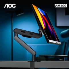 AOC 显示器支架 桌面升降显示器支架臂 旋转电脑架 屏幕支架 电脑支架17-34英寸 AM400 JC.1825