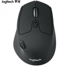 罗技（Logitech）M720 鼠标 无线蓝牙鼠标 办公鼠标 右手鼠标 大手鼠标 优联 黑色 带无线2.4G接收器 PJ.977