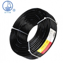 起帆(QIFAN)电线电缆 RVV2*0.75平方国标2芯电源线二芯多股铜丝软护套线 黑色100米 JC.1840