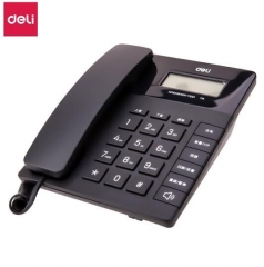 得力（deli) 电话机座机 固定电话 办公家用 来电显示 双接口 779黑 IT.1700
