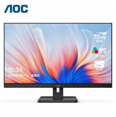 AOC电脑显示器 27英寸全高清 IPS窄边框 HDMI高清接口 快拆支架可壁挂 TUV爱眼低蓝光不闪办公显示屏27E2H PC.2485