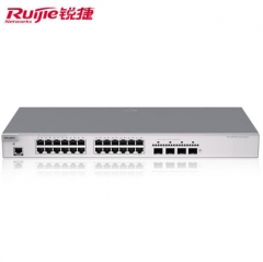 锐捷（Ruijie）24口千兆交换机 RG-S2910V2-24GT4XS-L 二层网管型接入 万兆光口上联 企业级 WL.1031