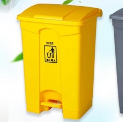 白云清洁（BAIYUN CLEANING）垃圾桶清洁分类垃圾桶户外环卫物业分类厨余其他脚踏垃圾桶 68升黄色（医疗）QJ.572
