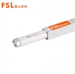 佛山照明（FSL）T8日光灯管荧光灯管长条格栅灯管双端供电灯管0.6米18W白光（6500K）JC.2002