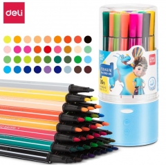 得力（deli）7060-36可水洗水彩笔套装 绘画涂彩笔 儿童美术涂鸦专用笔 BG.833