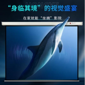 红叶电动幕布120寸电动幕布4:3尺寸 IT.1861