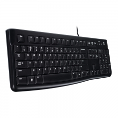 罗技（Logitech）K120 键盘 有线键盘 办公键盘 全尺寸 黑色