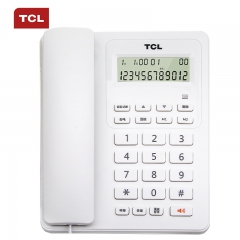 TCL 电话机座机 固定电话 办公家用 大屏幕 来电显示 免电池 HCD868(60)TSD 白色