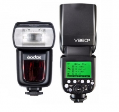 神牛（Godox）V860II-F 富士版热靴灯 无线外拍灯内置2.4G接收 TTL高速锂电机顶闪光灯
