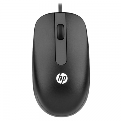 惠普(HP)有线办公鼠标 笔记本台式机鼠标 黑色