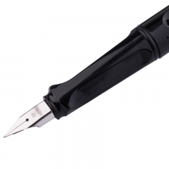 英雄（HERO）359 正姿 黑色 EF尖薄厚片工艺学生练字钢笔 （赠6支墨囊）铱金钢笔签字笔