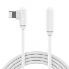 品胜（PISEN）弯头苹果数据线 1.5米 适用于苹果Xs Max/XR/6s/7/8plus手机充电线ipad air/pro电源线 白