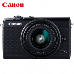 佳能（Canon）EOS M100 微单相机  数码相机 微单套机 黑色（15-45 微单镜头）Vlog相机 视频拍摄