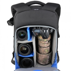 百诺（Benro）徒步者 300 专业双肩摄影包大容量背包单反微单全隔断150-600长焦镜头