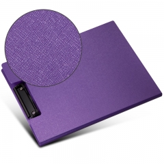 齐心(Comix) A723 美石系双折式书写板夹A4 珠紫
