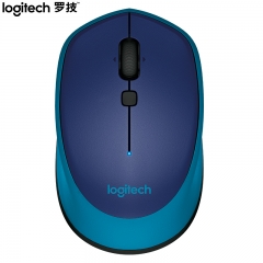 罗技（Logitech）M336(M337) 鼠标 无线蓝牙鼠标 办公鼠标 对称鼠标 蓝色
