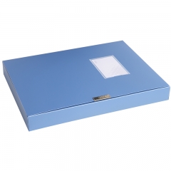 得力（deli）5622  大容量PP材质档案盒A4(蓝) 35mm单只装
