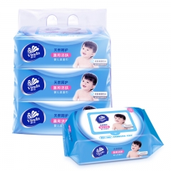 维达（Vinda）婴儿柔湿巾纸巾 婴儿护肤 80片装*3包（新旧产品交替发货）