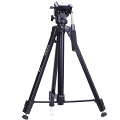 云腾（YUNTENG）三脚架VT-7008专业大型三脚架云台套装 微单数码单反相机摄像机用 优质铝合金三角架黑色