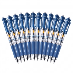 晨光(M&G)文具K35墨蓝色0.5mm经典按动子弹头中性笔签字笔水笔 12支/盒