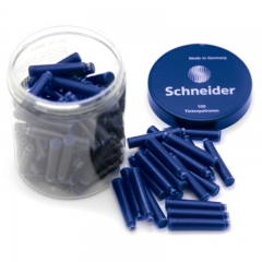 施耐德（Schneider）钢笔墨囊德国进口墨水胆欧标钢笔适用 纯蓝色100支装6803