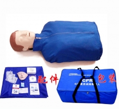 简易型半身心肺复苏模拟人 驾校急救训练橡皮人 半身人体货号100.X92
