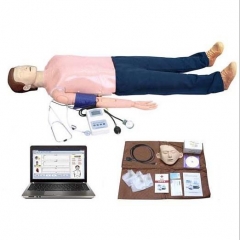 高级电脑多功能急救训练模拟人 心肺复苏与血压测量训练模型货号100.X94