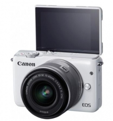 佳能（Canon）EOS M10 微型单电套机 白色  货号100.X679