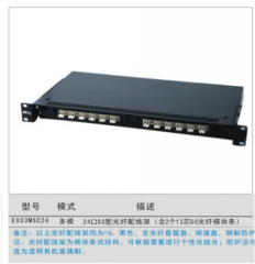 NVC雷士 24口SC多/单光纤配线架  EX03MSC24  货号100.S800